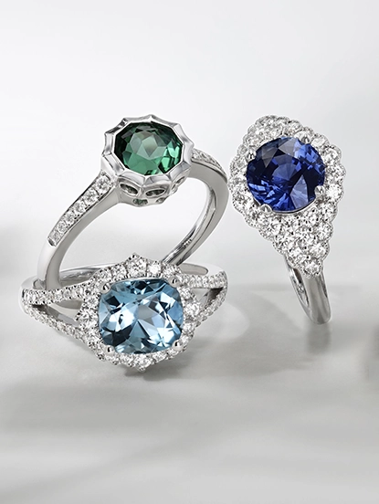 Gemstone Engagement Rings