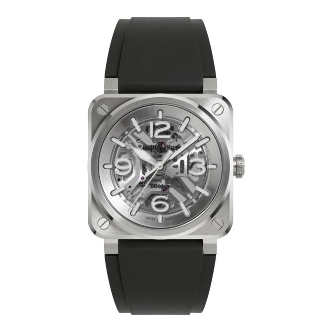 Bell & Ross BR-03 Skeleton Steel 41mm Men's Watch, Skeleton Dial