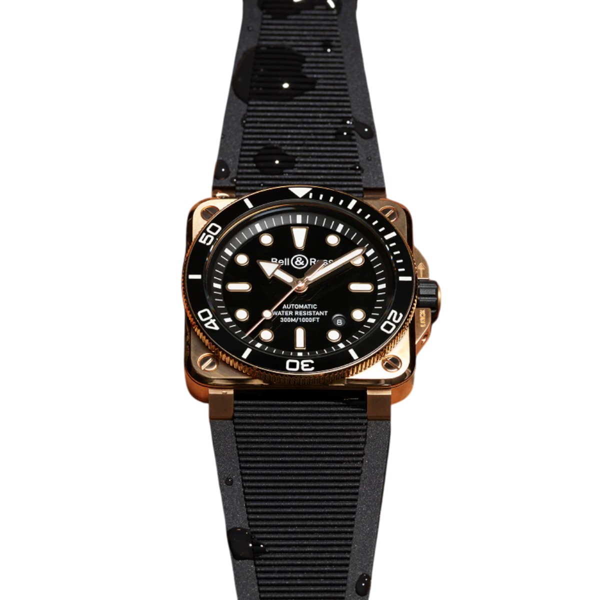 Bell & Ross BR-03 Bronze Diver 42mm Men's Watch, Black Dial