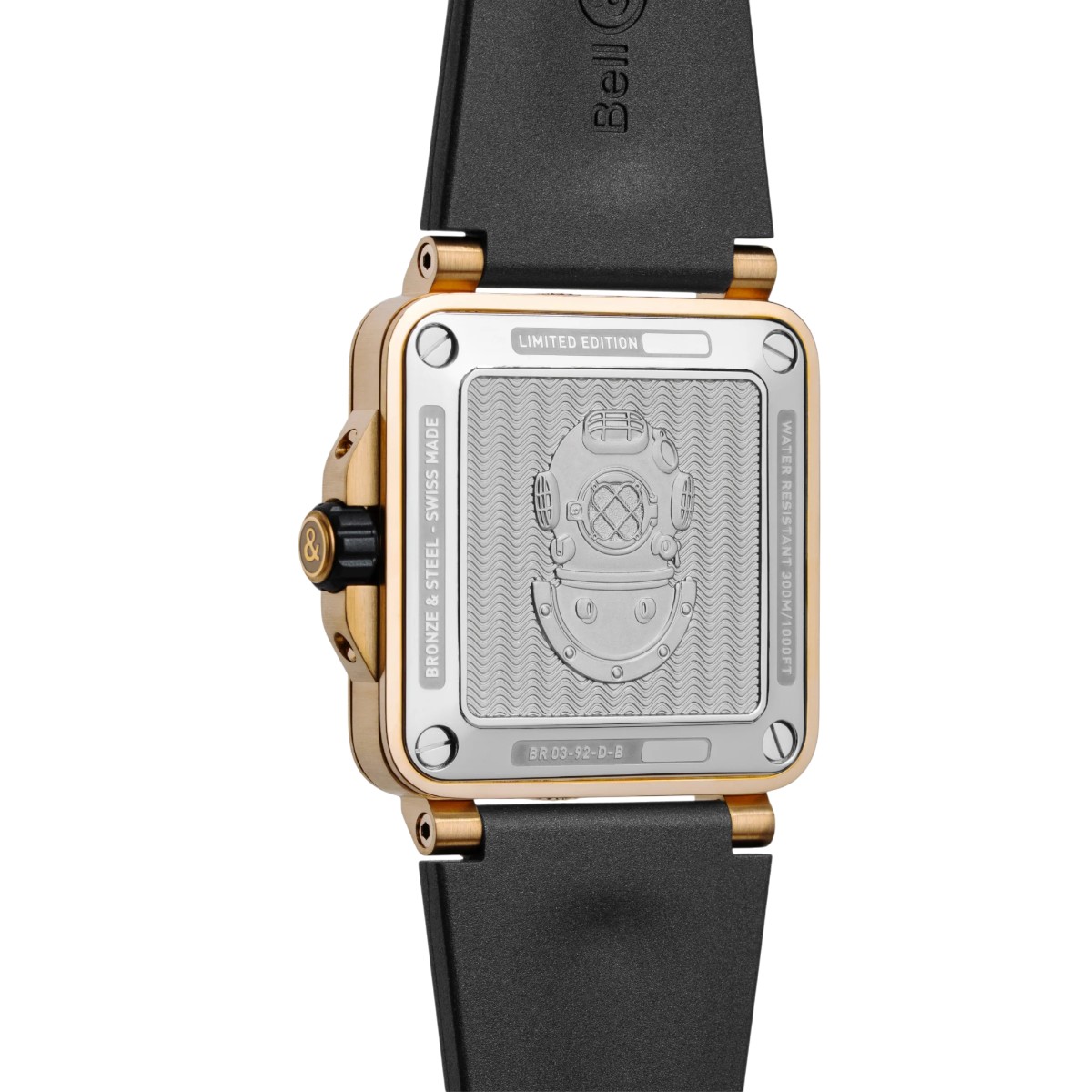 Bell & Ross BR-03 Bronze Diver 42mm Men's Watch, Black Dial