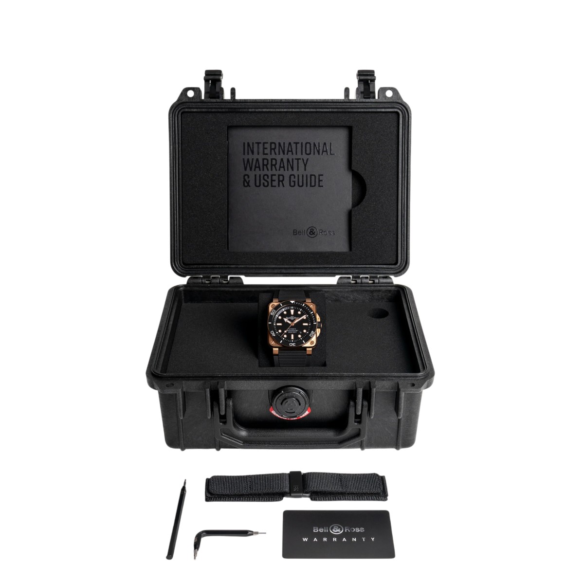 Bell & Ross BR-03 Bronze Diver 42mm Men's Watch, Black Dial