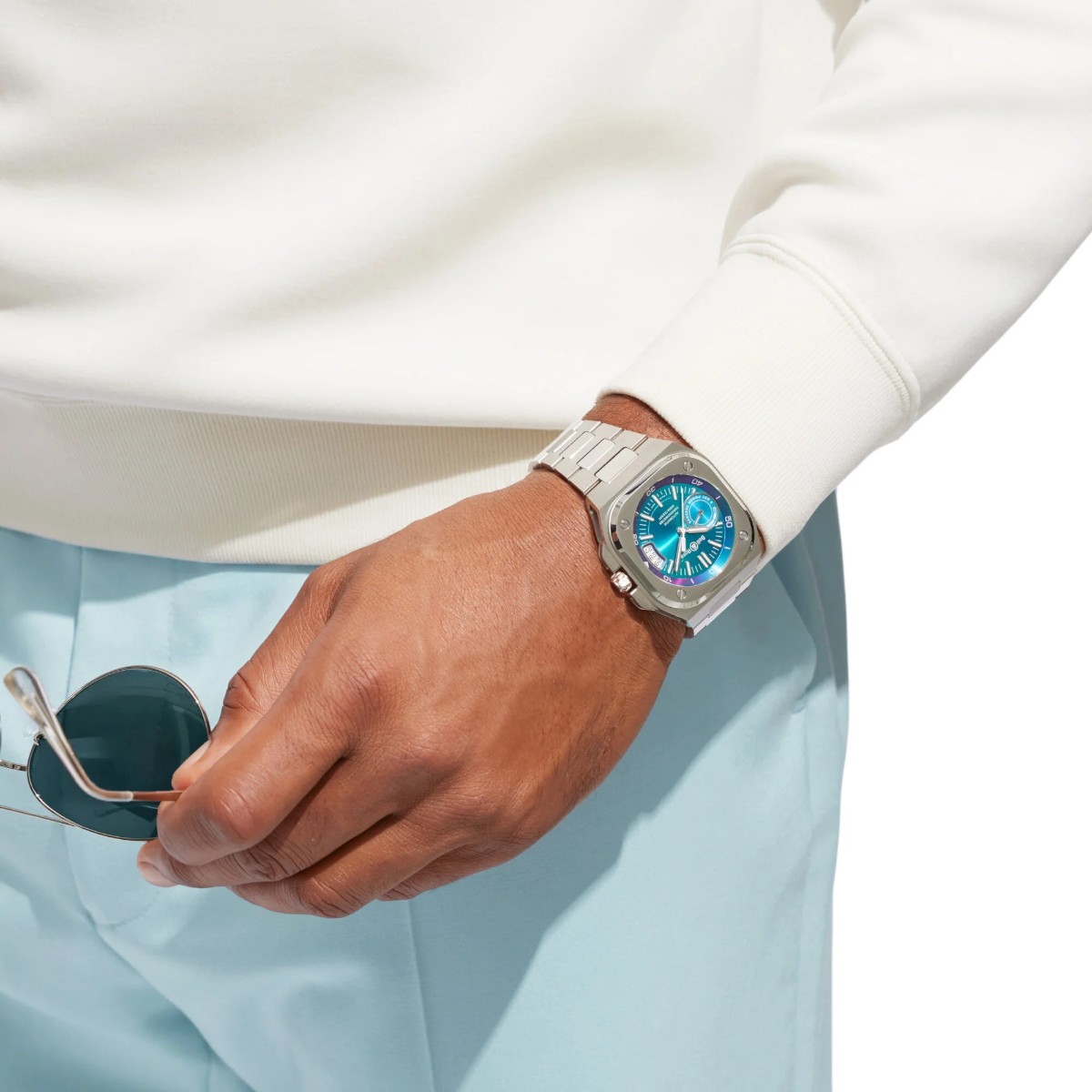 Bell & Ross BR-X5 41mm Men's Watch, Iridescent Dial
