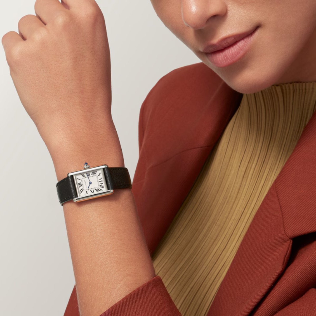 Cartier Tank Must 29.5mm x 22mm Watch, Silvered Dial