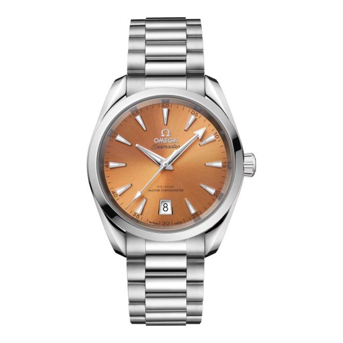 Omega Seamaster Aqua Terra 150m Co-Axial Master Chronometer 38mm Watch, Saffron Dial