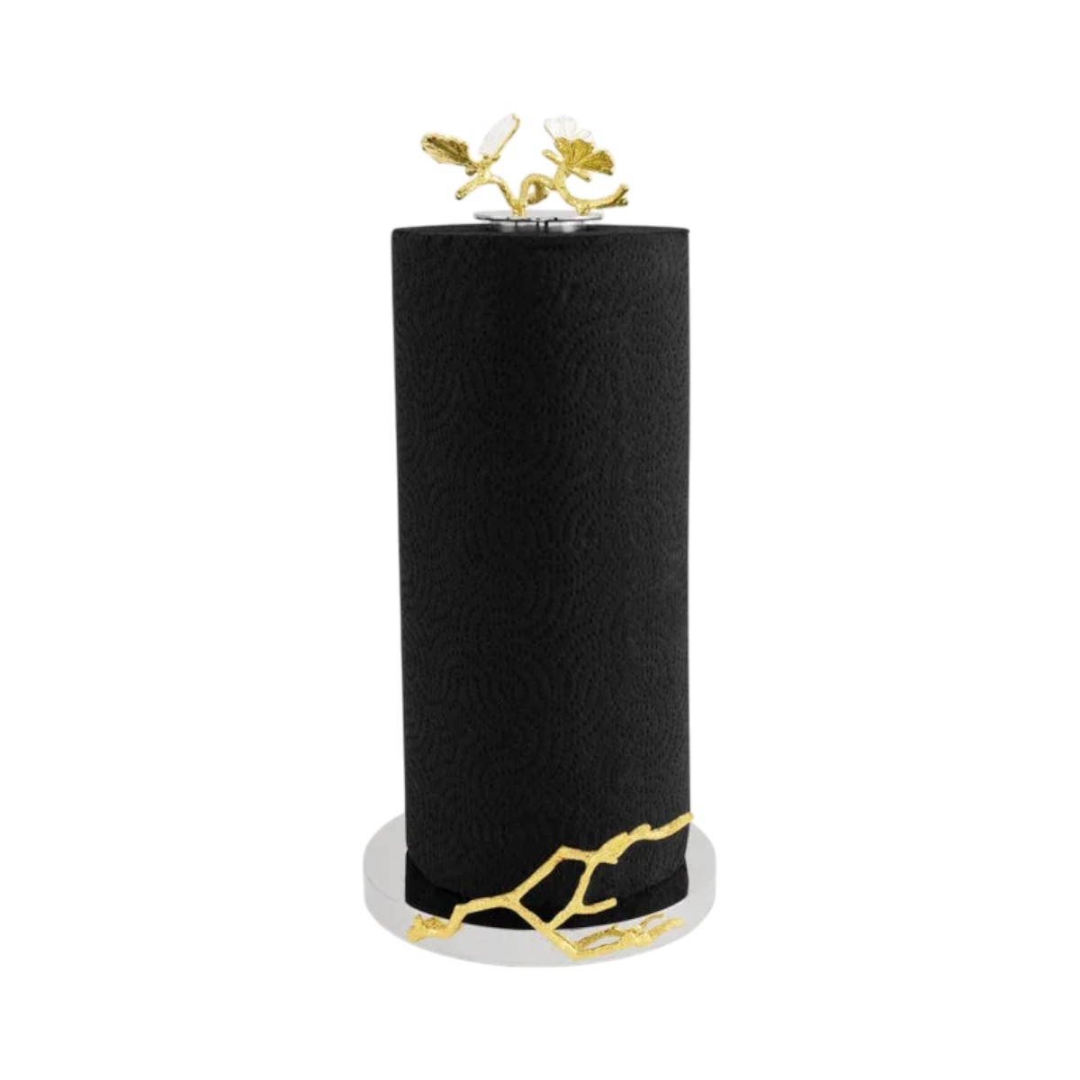 Michael Butterfly Ginkgo Gold Paper Towel Holder