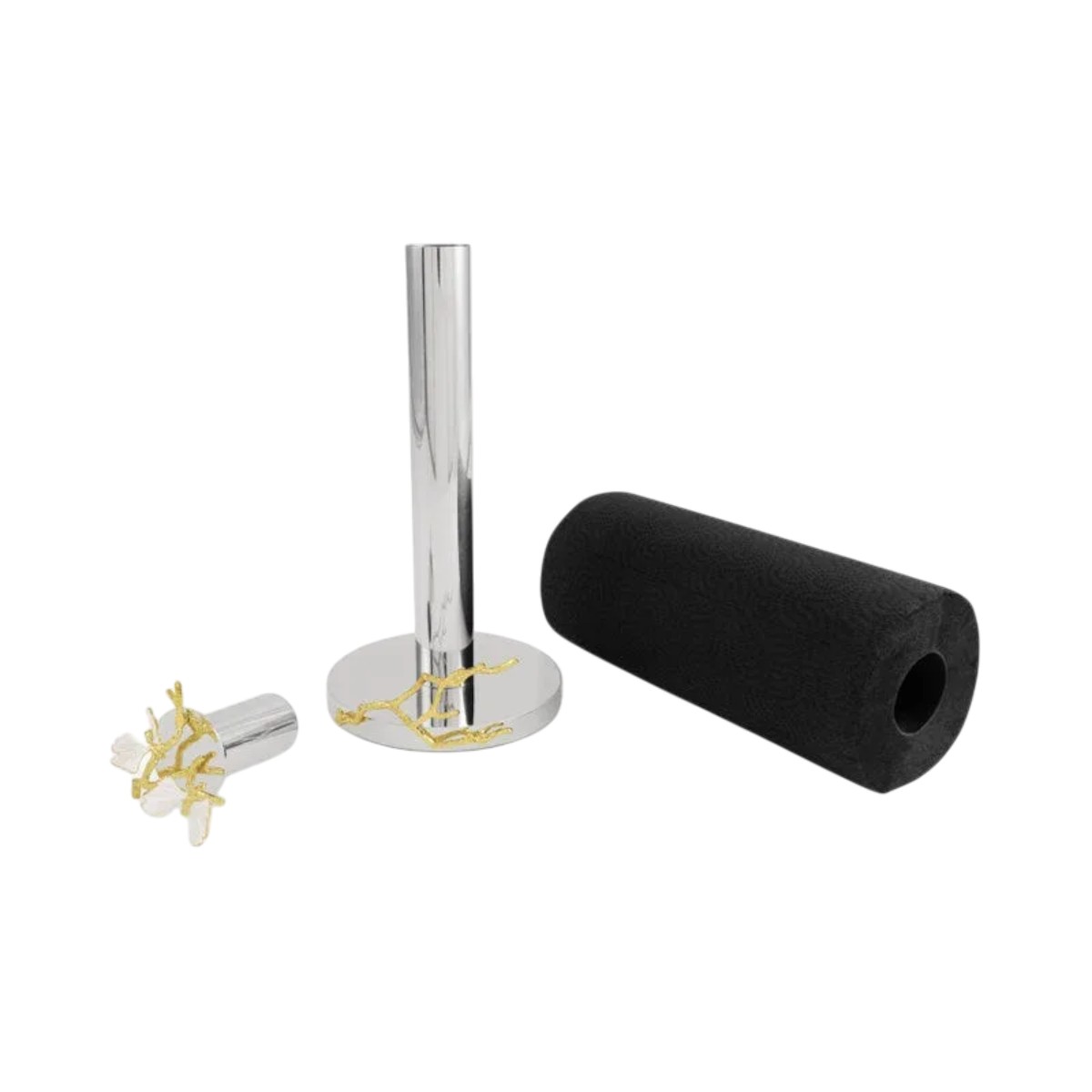 Michael Butterfly Ginkgo Gold Paper Towel Holder