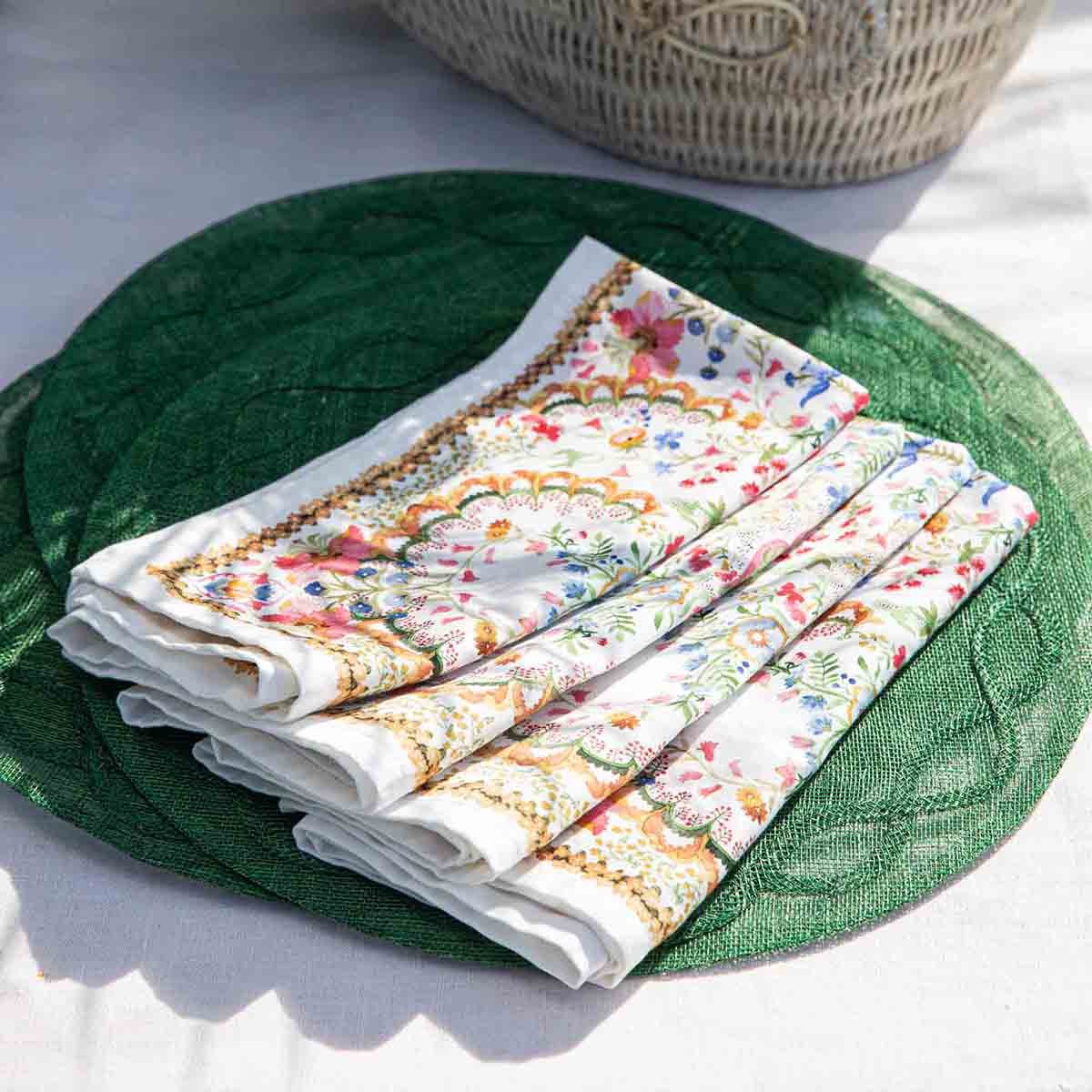 Juliska Tuileries Garden Placemat, Basil