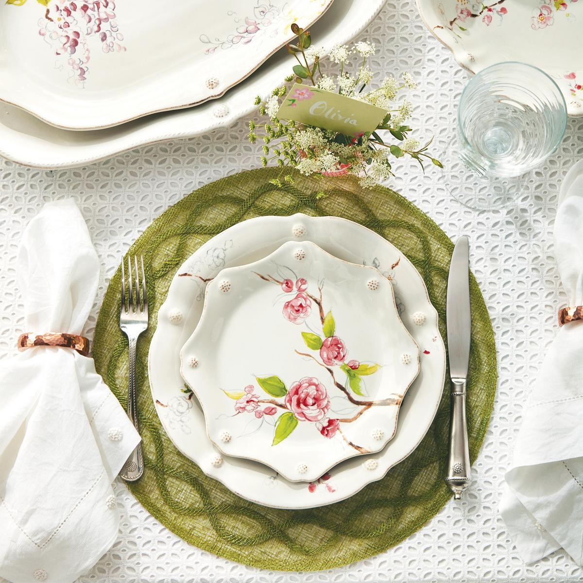 Juliska Tuileries Garden Placemat, Pistachio