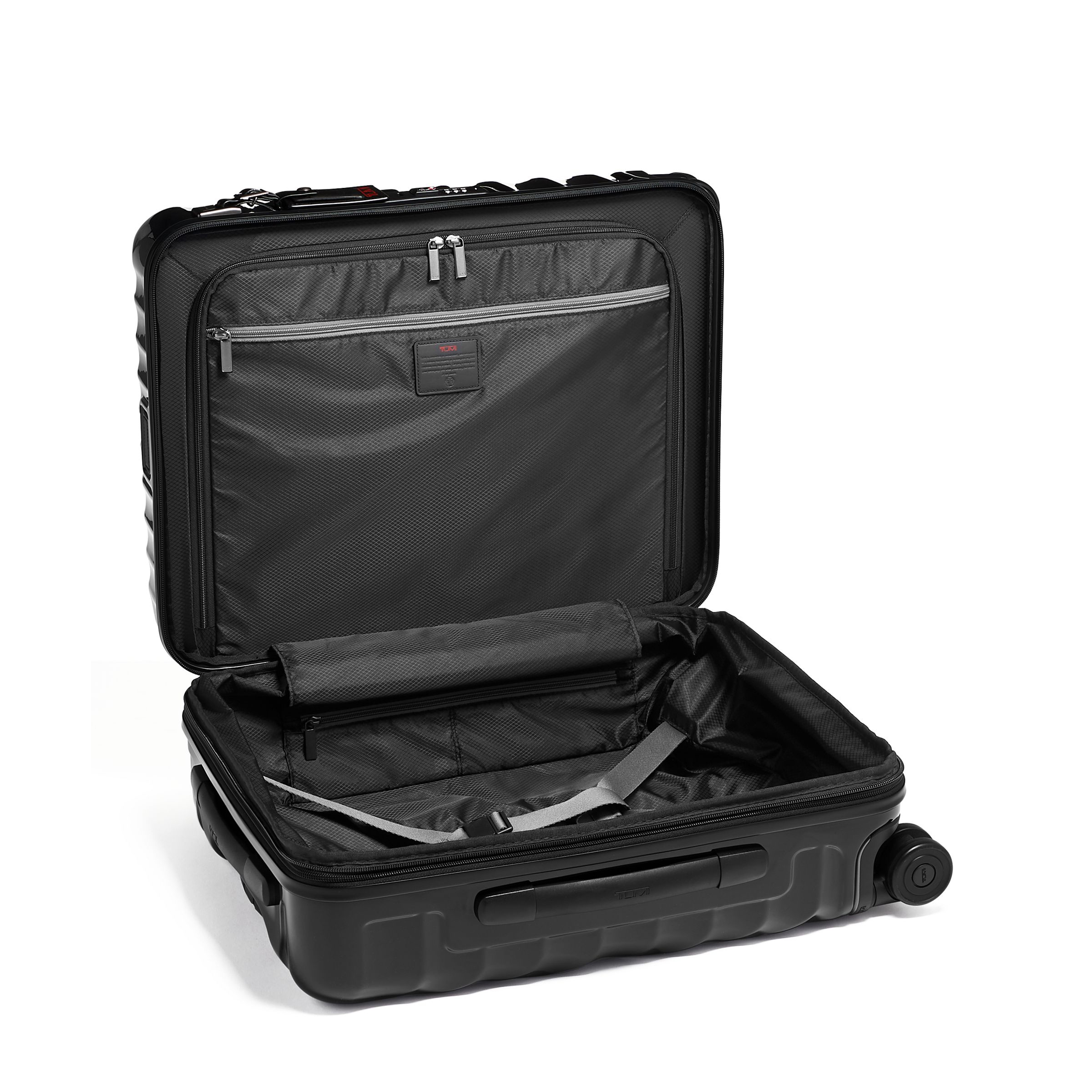 19 Degree Expandable Hardside 4 Wheel Carry-On, Black