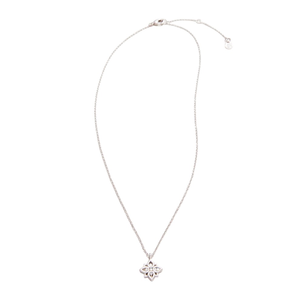 Spartina 449 Silver Sea La Vie Never Give Up Lotus Necklace, 18