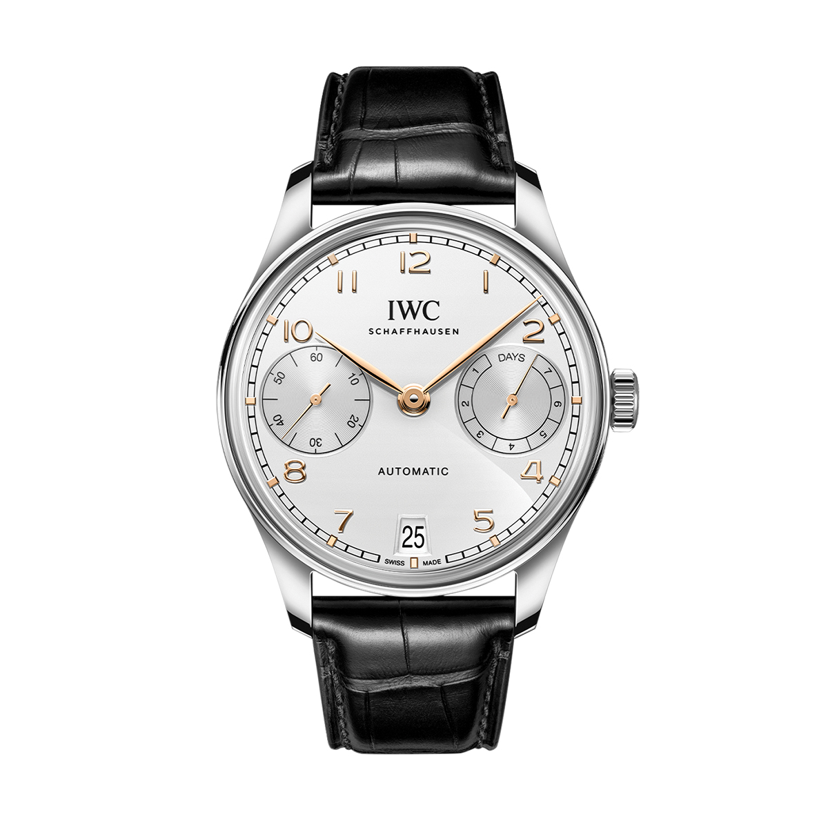IWC Schaffhausen Portugieser Automatic 42mm Men's Watch, Silver Dial