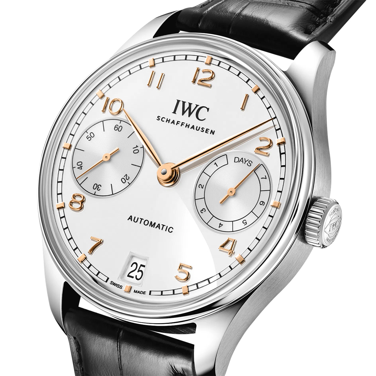 IWC Schaffhausen Portugieser Automatic 42mm Men's Watch, Silver Dial