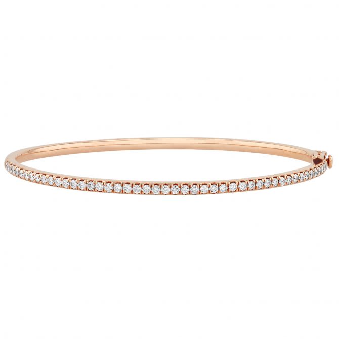 Kwiat Diamond Stackable Bangle Bracelet in Rose Gold