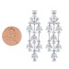 Diamond Chandelier Earrings in White Gold