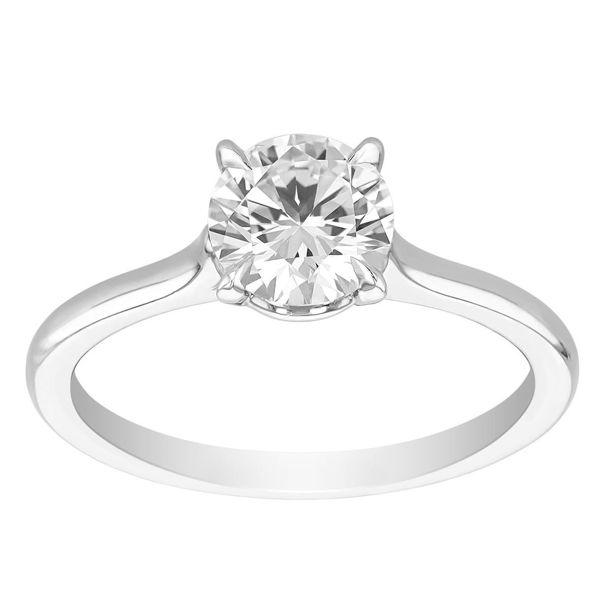 Kwiat Round Diamond 1 Carat Solitaire Engagement Ring in Platinum