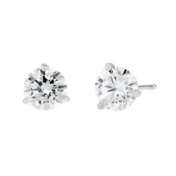Diamond Stud Earrings Borsheims Kalahari Dream Diamond 18k White Gold Round Stud Earrings 1 48cttw