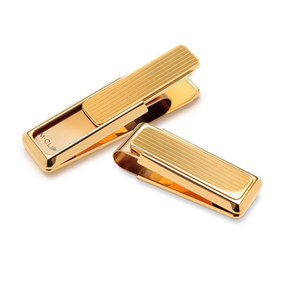 M-Clip Signature New Yorker Gold Channeled Slide Money Clip