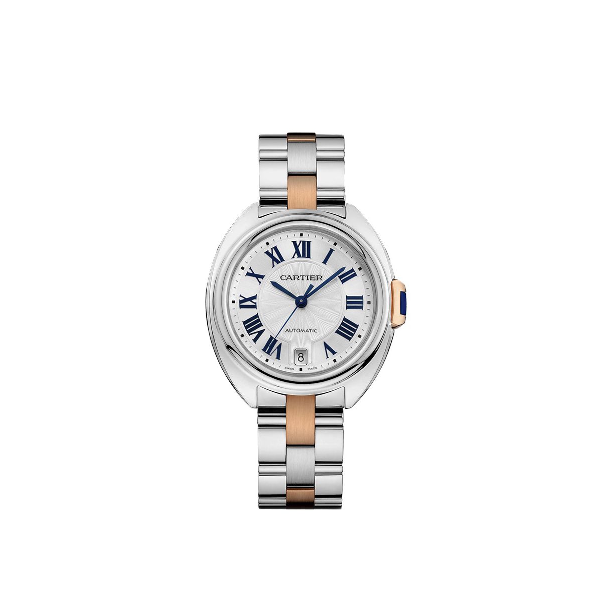 ClÃ© de Cartier 35mm 18K Rose Gold & Steel Watch