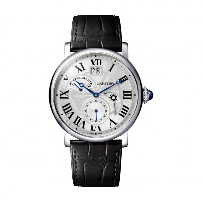 Cartier Rotonde de Cartier 42mm Steel and Leather Watch