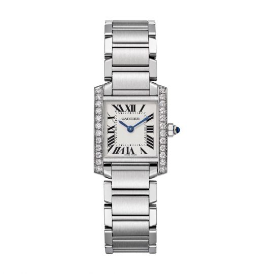 cartier silver womens watch