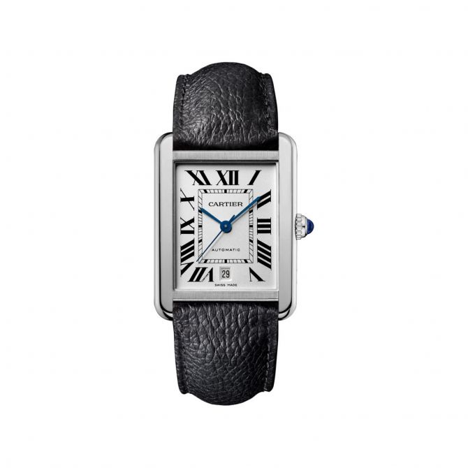 Cartier Tank Solo XL Steel & Leather Men's Watch