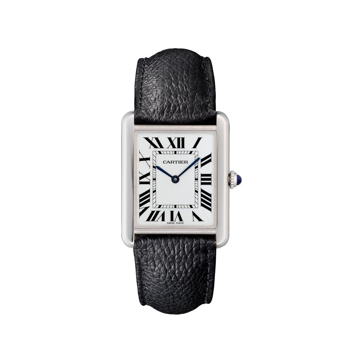 Cartier Tank Solo Large Steel & Leather Watch