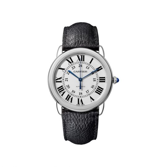 cartier mens watch leather band