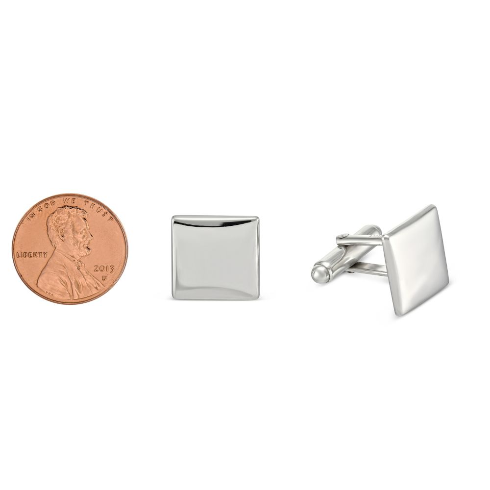 Sterling Silver Square Cufflinks
