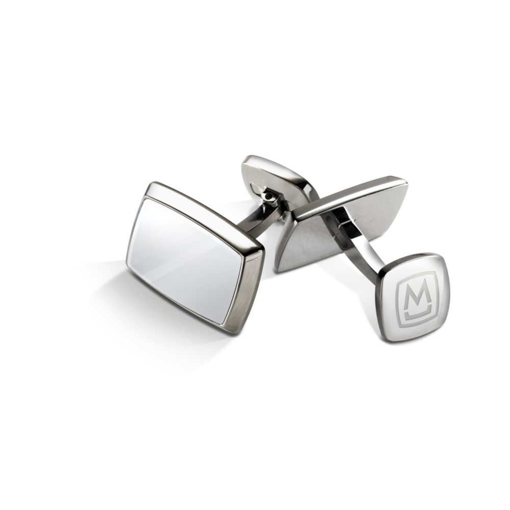 M-Clip Polished Stainless Steel Tapered Rectangle Cufflinks
