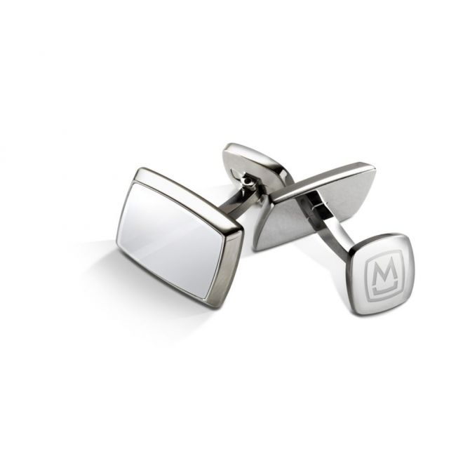 M-Clip Polished Stainless Steel Tapered Rectangle Cufflinks