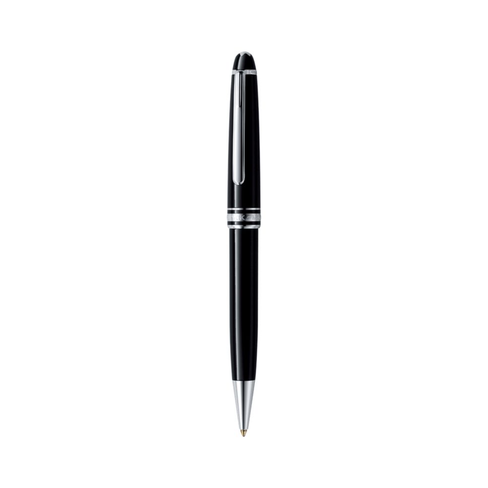 Montblanc Meisterstuck Platinum Plated & Black Resin Ballpoint Pen