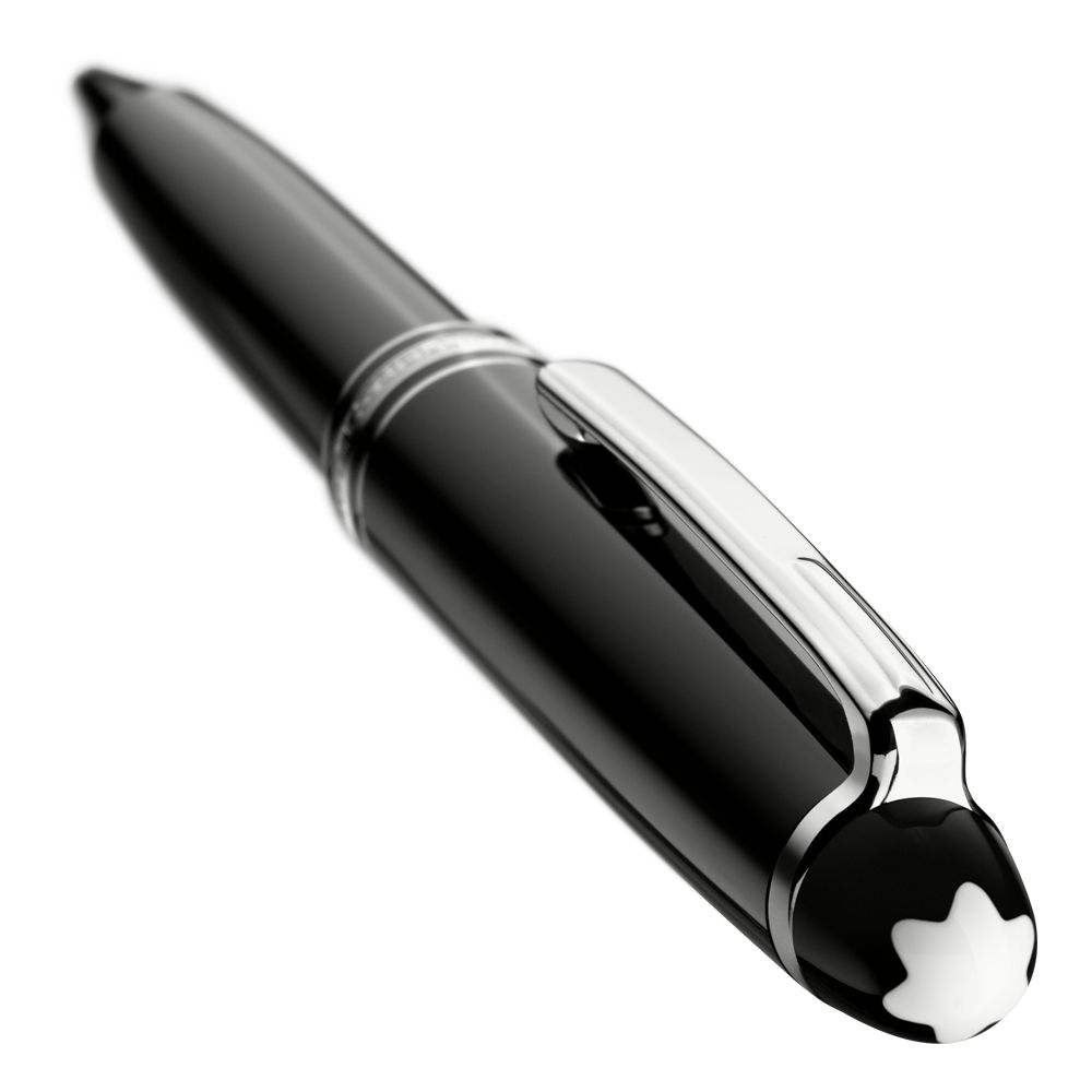 Montblanc Meisterstuck Platinum Plated & Black Resin Ballpoint Pen
