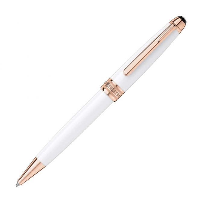 Montblanc Meisterstück Ballpoint Pen - Solitaire White - Platinum