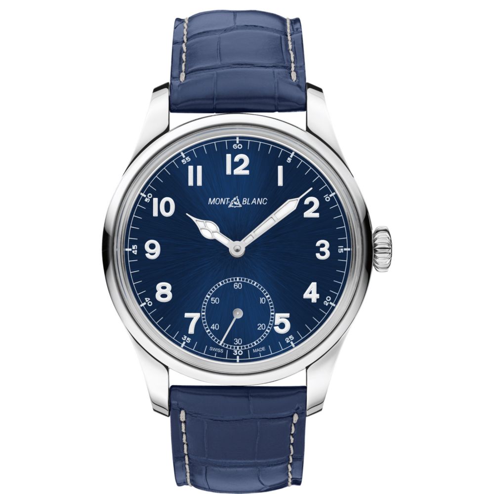 Montblanc 1858 Manual Small Second Blue Men's Watch