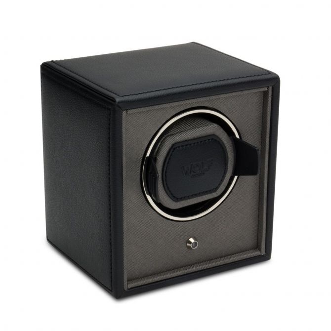WOLF Black and Grey Cub Watch Winder