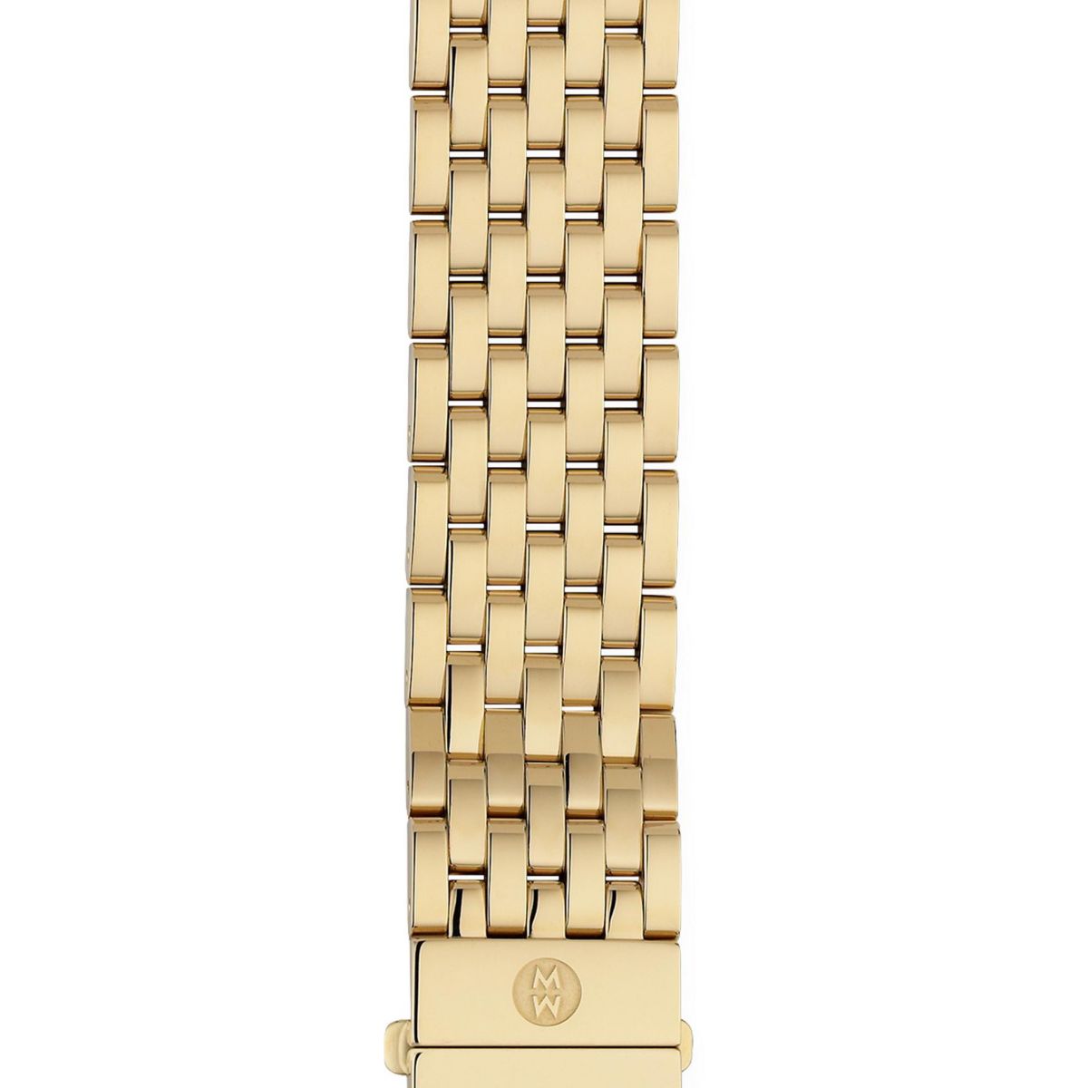 Michele Deco 7-Link Gold 18mm Women's Watch Bracelet