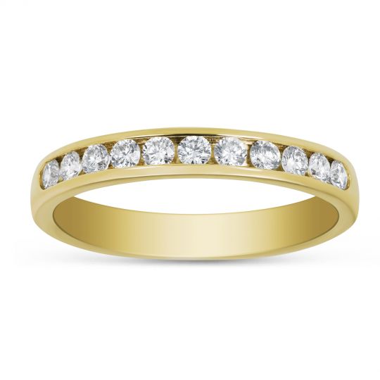 14k Yellow Gold Channel Set Diamond Wedding Band 0 33cttw Borsheims 14k Yellow Gold Channel Set Diamond Wedding Band 0 33cttw