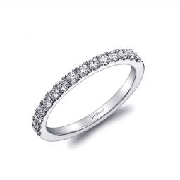 14K White Gold Diamond Annivesary Band, 0.37cttw