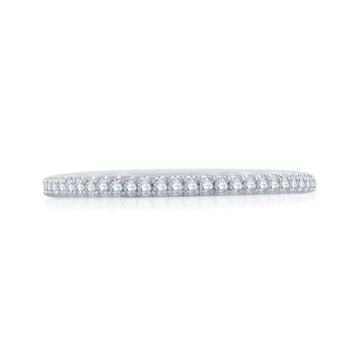 A. Jaffe 14K White Gold Diamond Eternity Stackable Band, 0.29cttw