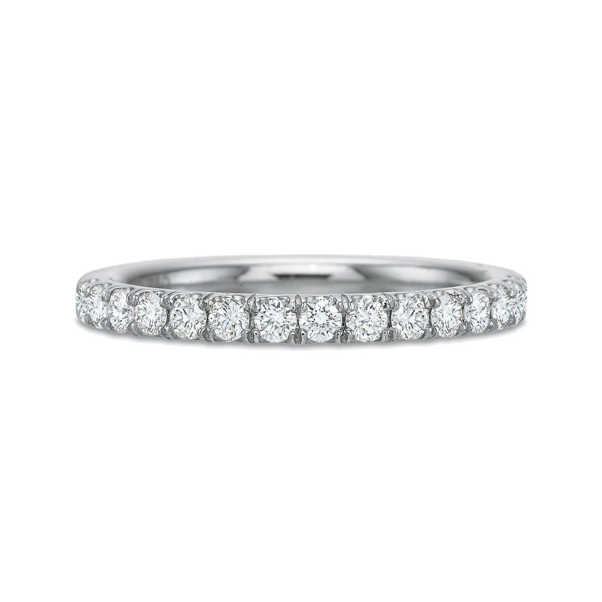 18K White Gold Diamond Band, 0.40cttw