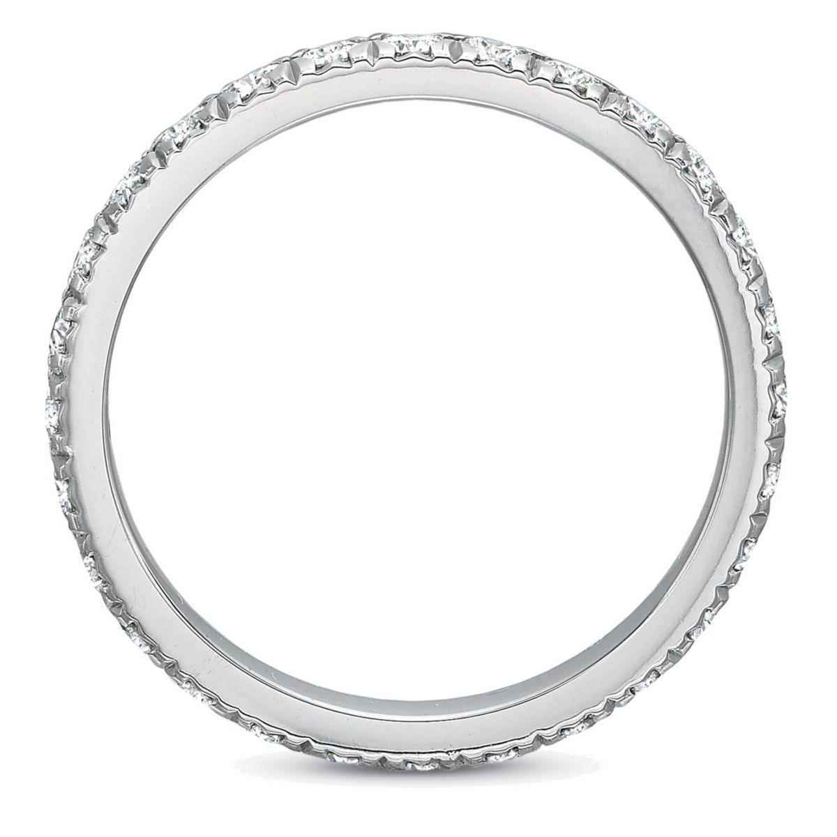 18K White Gold Prong Set Diamond Eternity Band