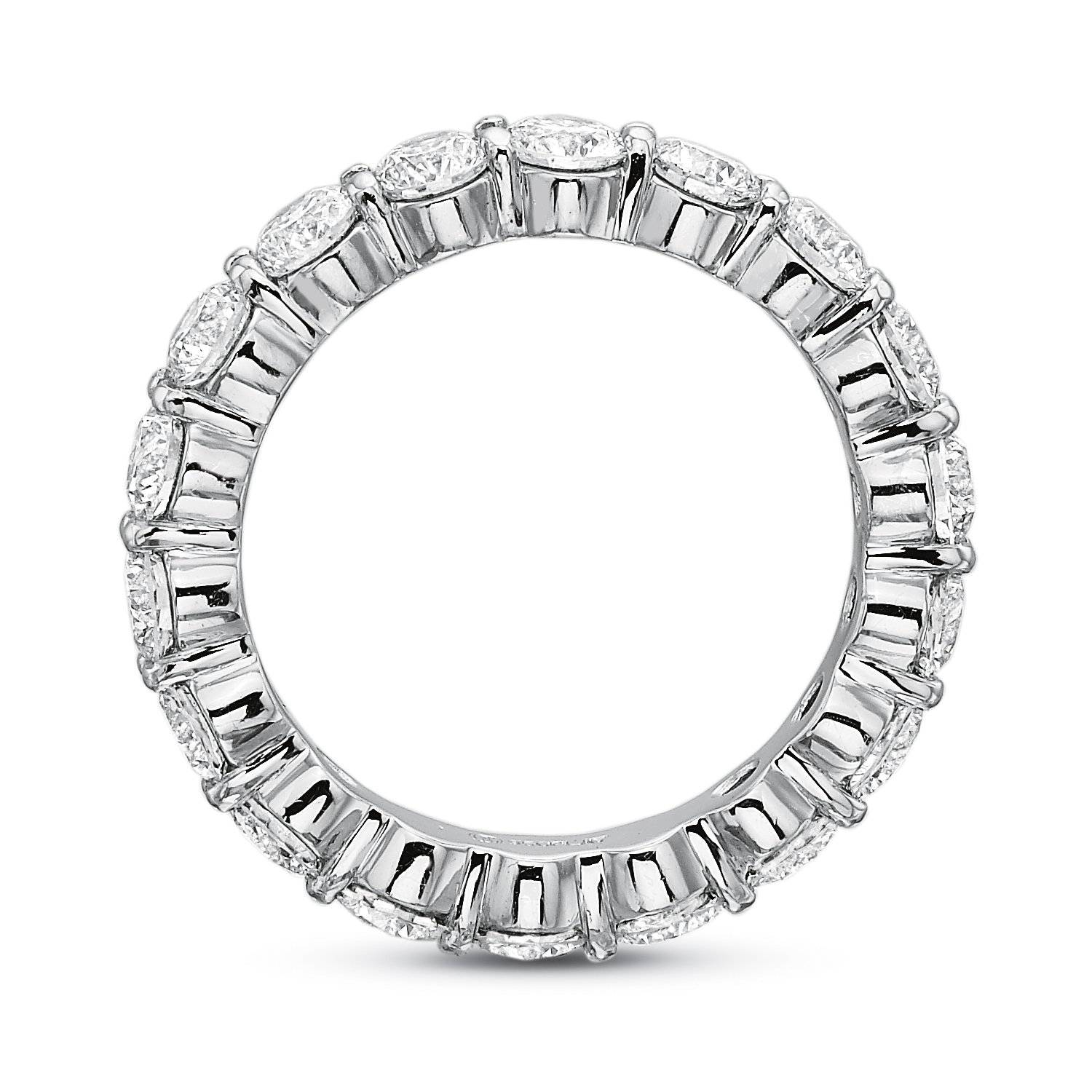 18K White Gold Shared Prong Diamond Eternity Band