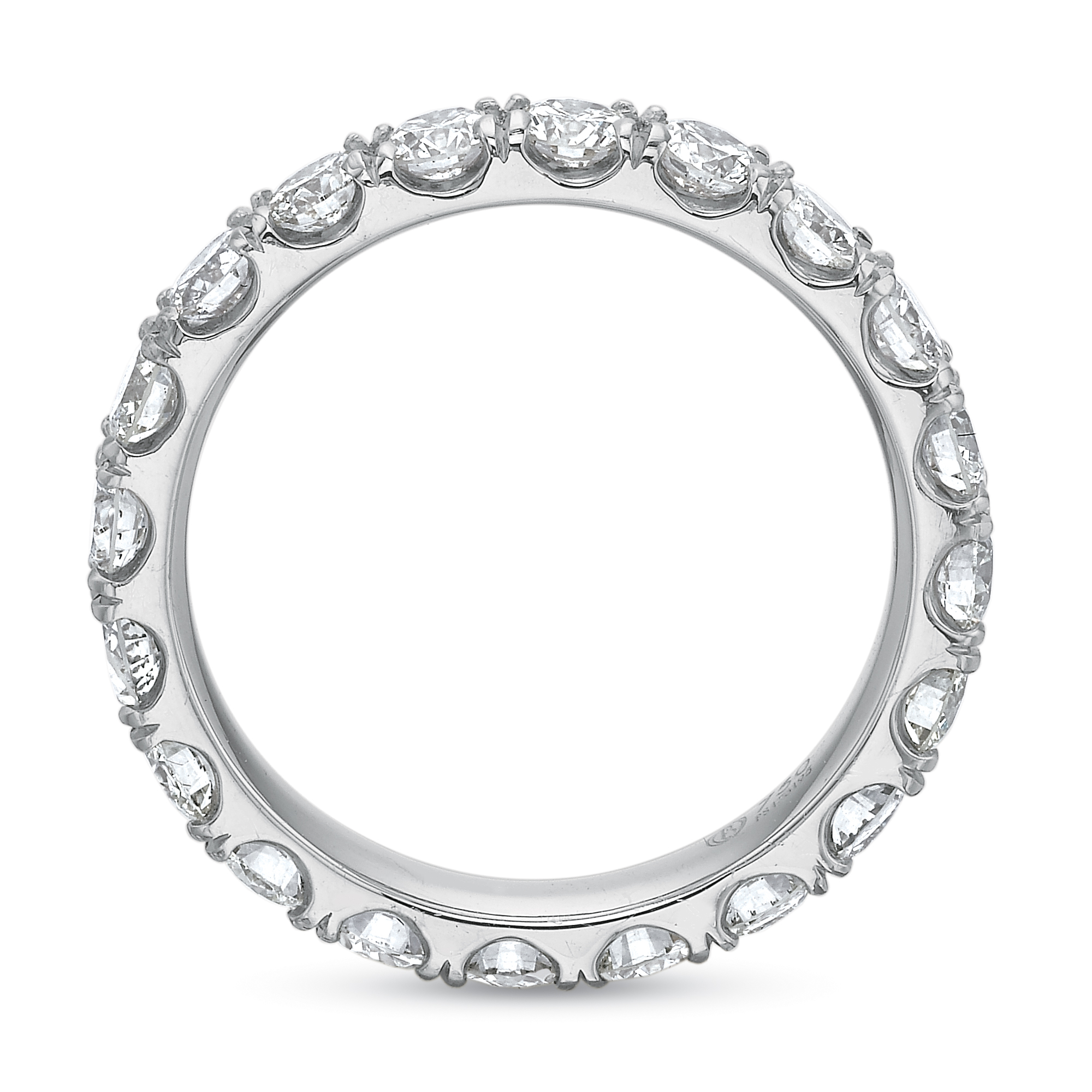 18K White Gold Prong Set Diamond Eternity Band