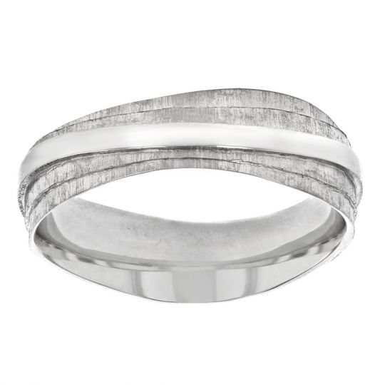 Furrer Jacot Palladium 7mm Textured Wave Wedding Band Size 9 5 Furrer Jacot Palladium 7mm Textured Wave Wedding Band Size 9 5