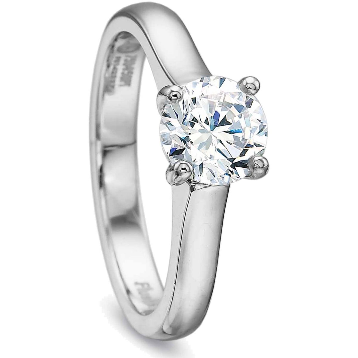 Platinum Solitaire Ring Setting