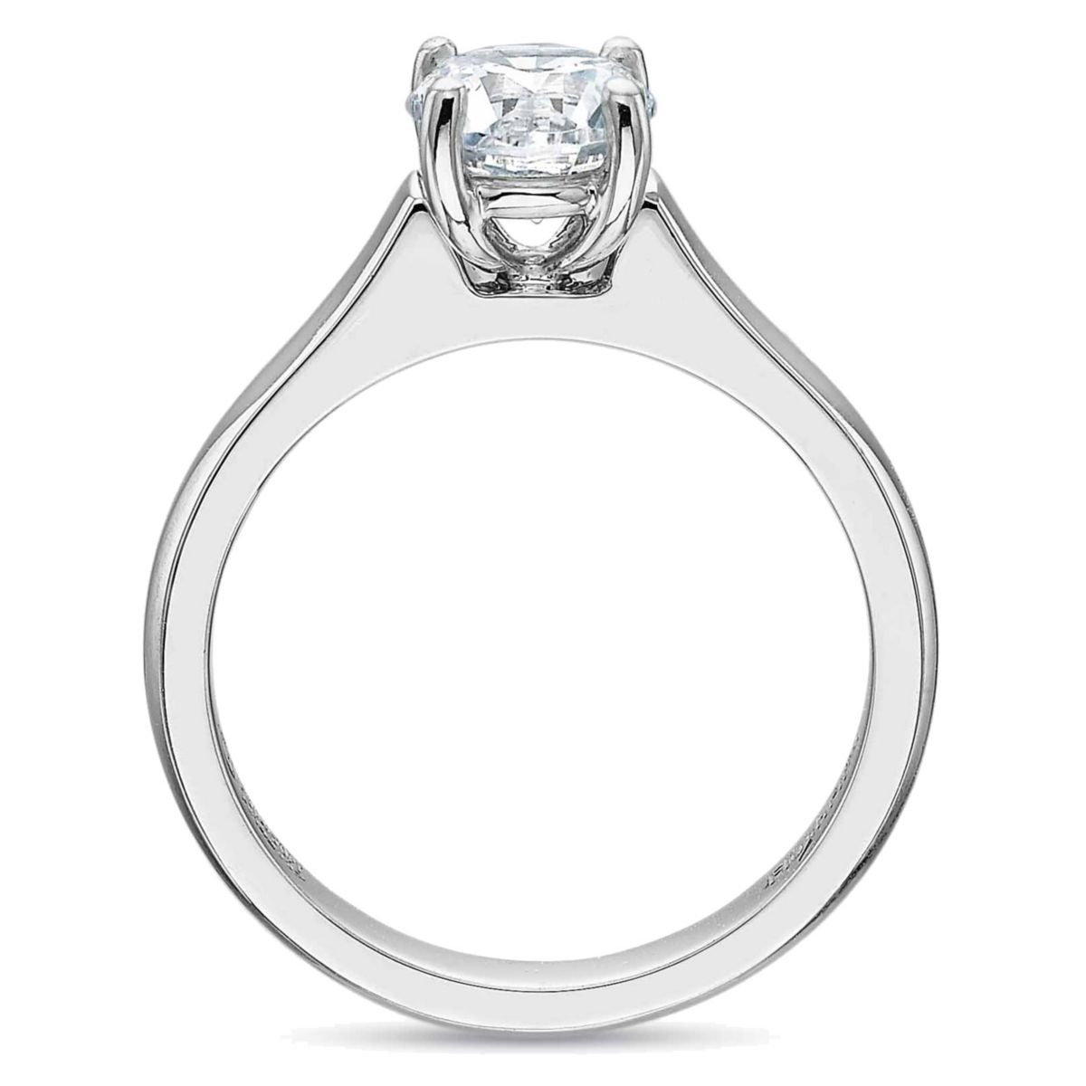Platinum Solitaire Ring Setting