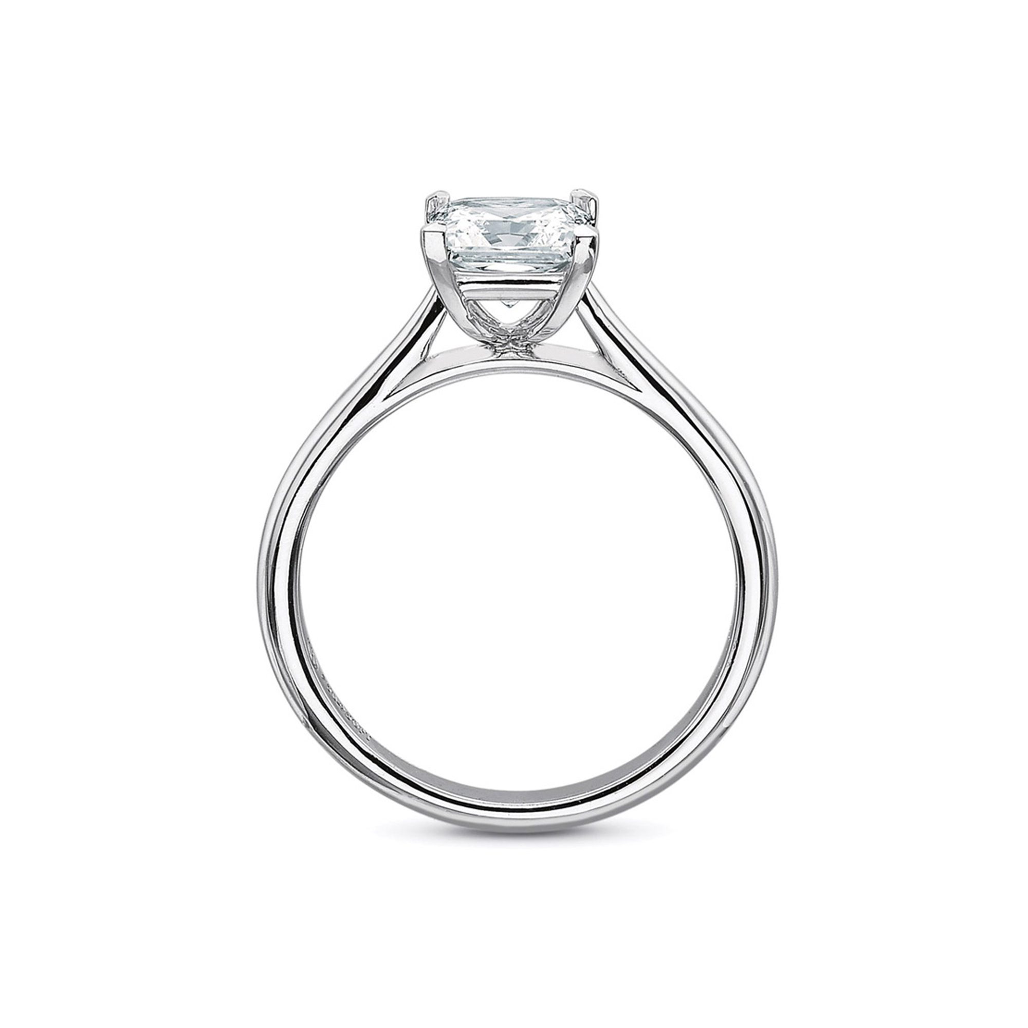 Platinum New Aire Solitiare Ring Setting