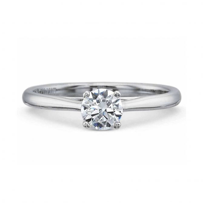 Platinum New Aire Solitaire Ring Setting