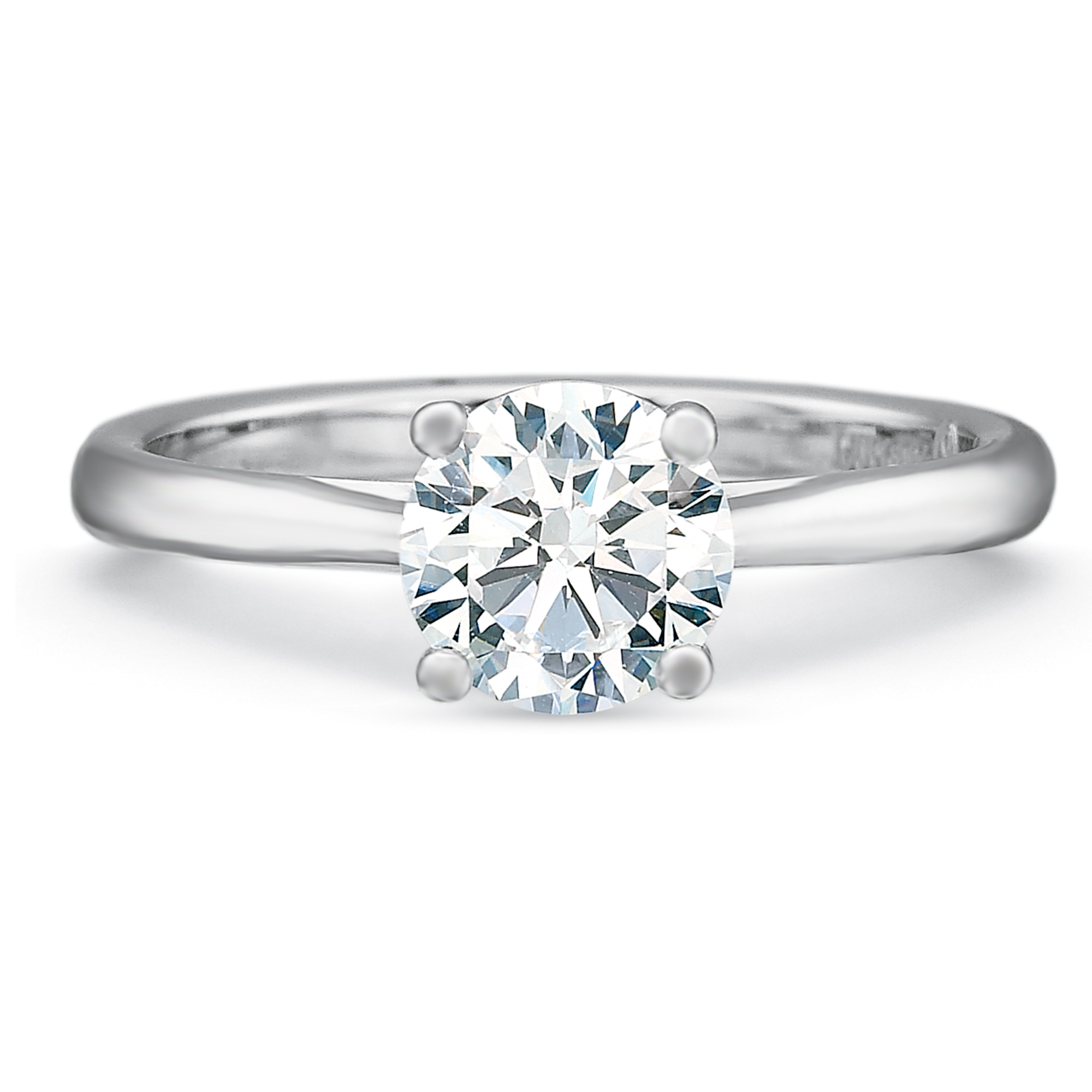 18k white gold setting
