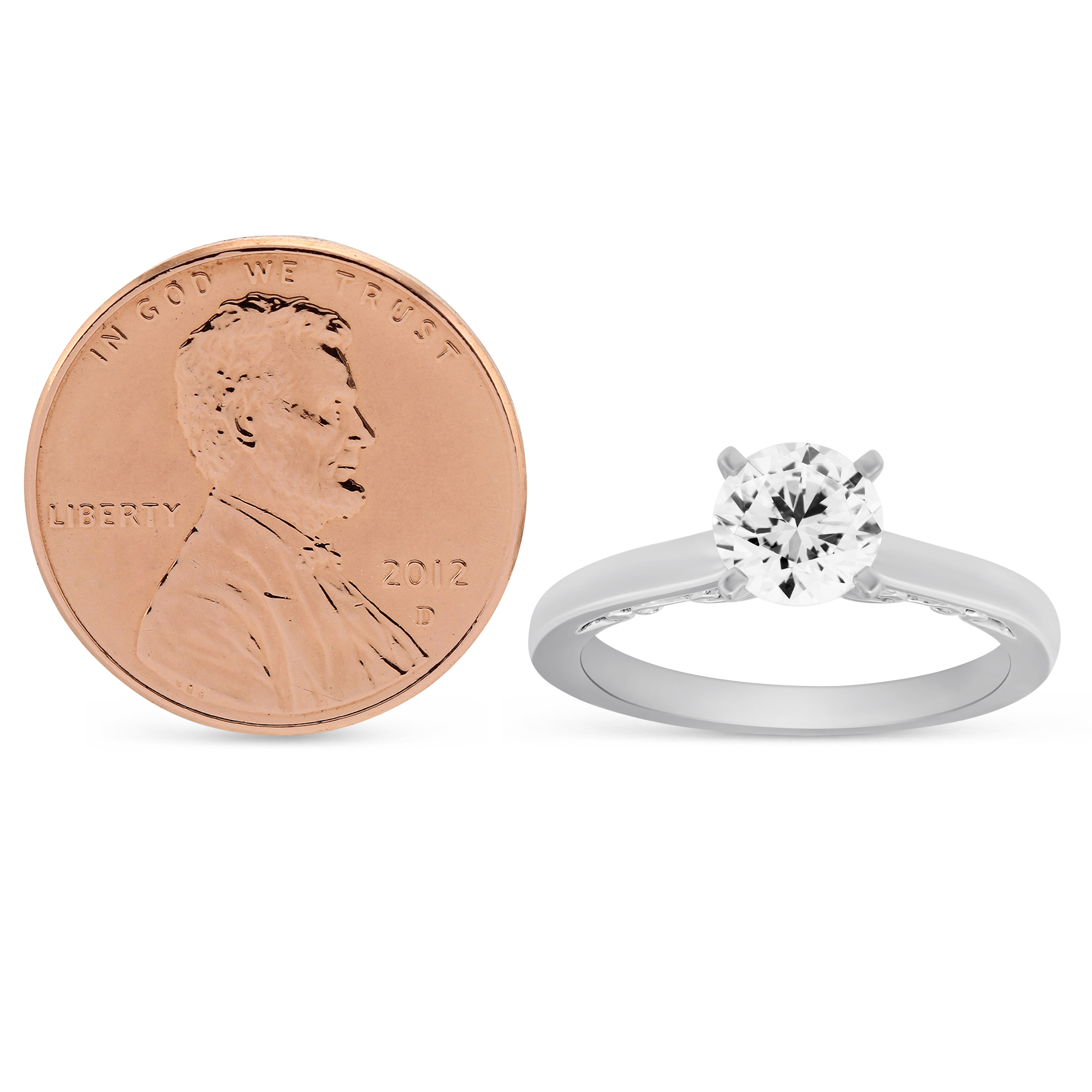 White Gold Solitaire Ring Setting With Filigree Gallary